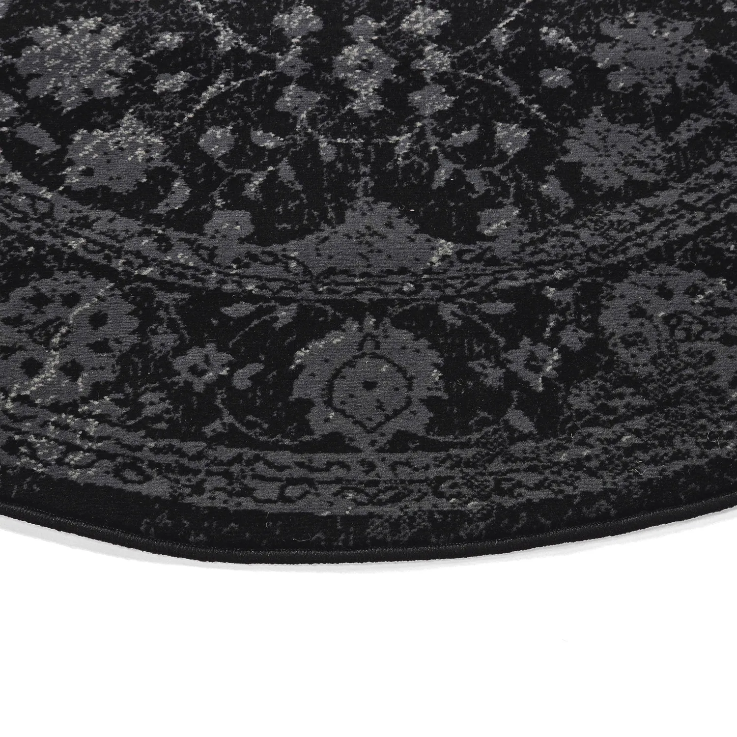 Tappeto rotondo - Peking Majestic (nero)