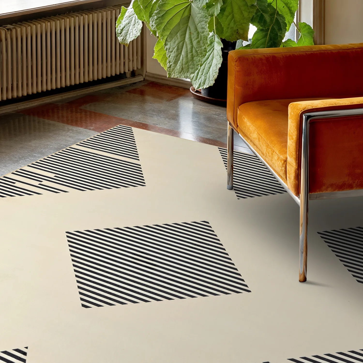 Tappeto Wilton - Pucon (nero/crema)