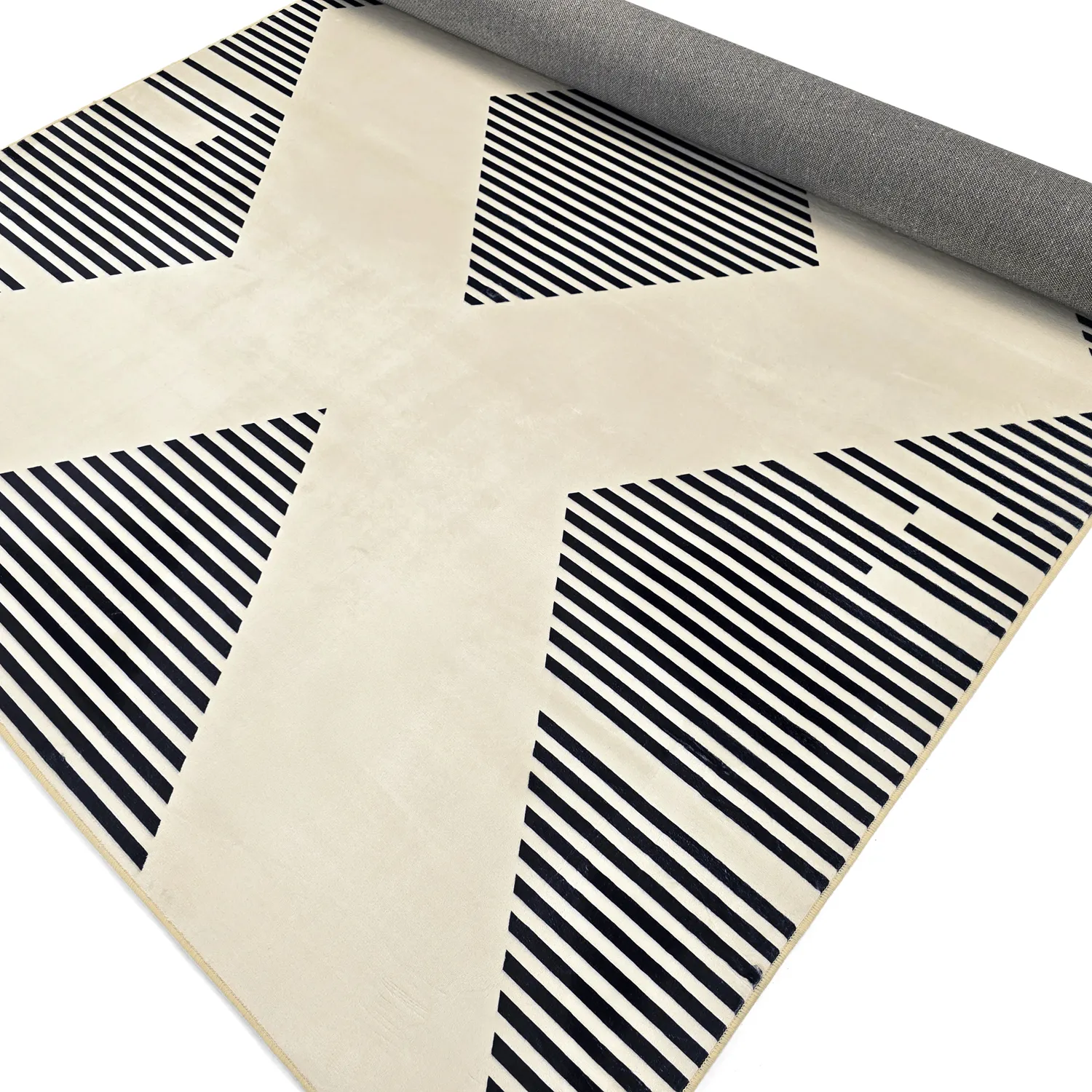 Tappeto Wilton - Pucon (nero/crema)