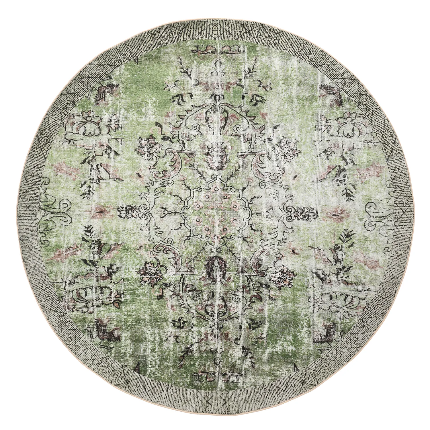 Tappeto rotondo - Rosalie (verde)