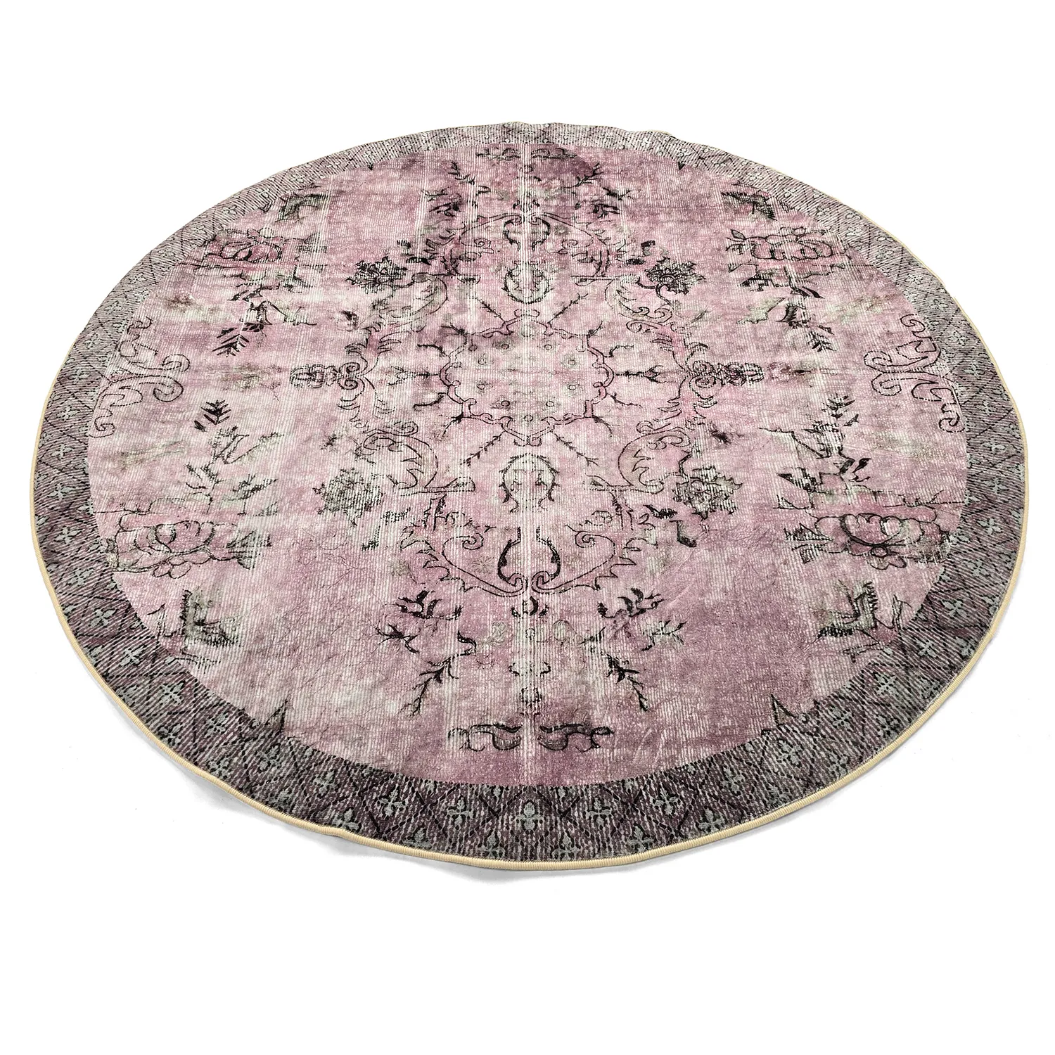 Tappeto rotondo - Rosalie (rosa)
