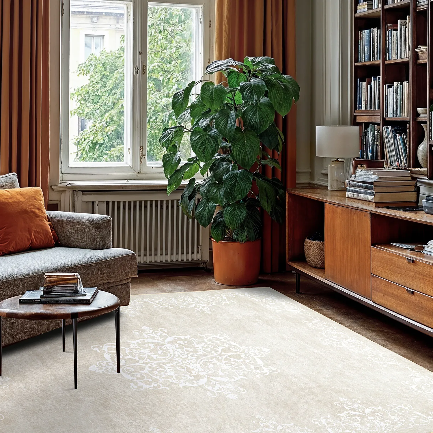 Tappeto Wilton - Santi (beige/bianco)