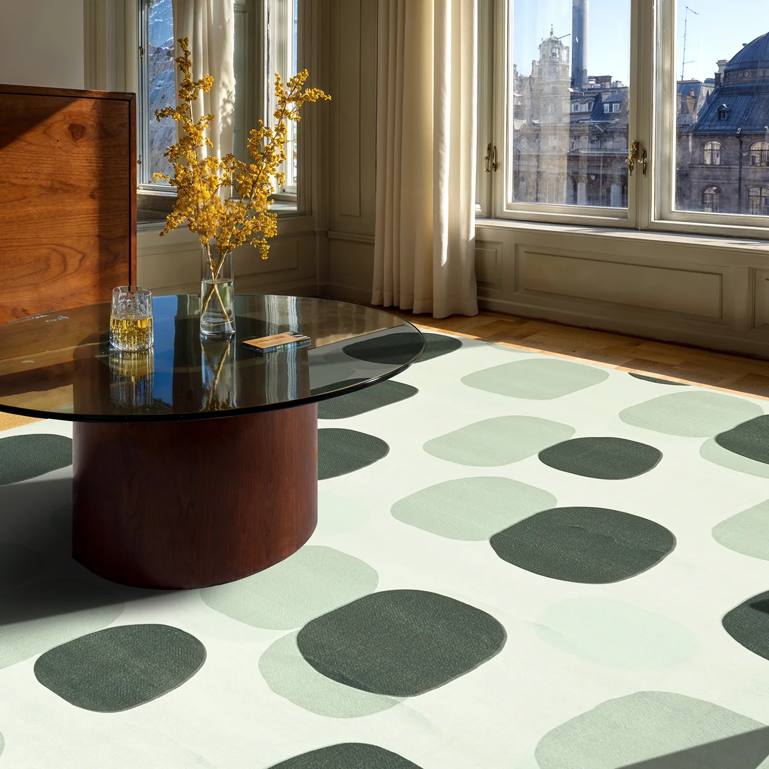 Tappeto Wilton - Sapa (verde/grigio)