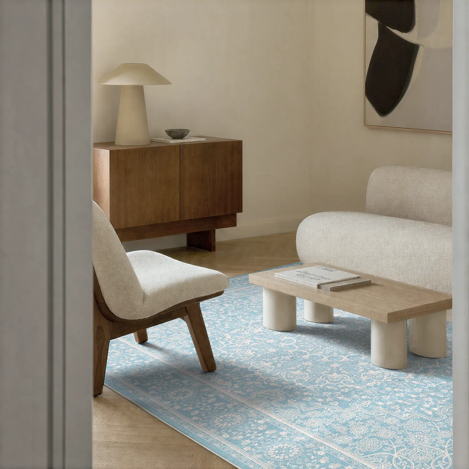 Tappeto Wilton - Vivian (blu)