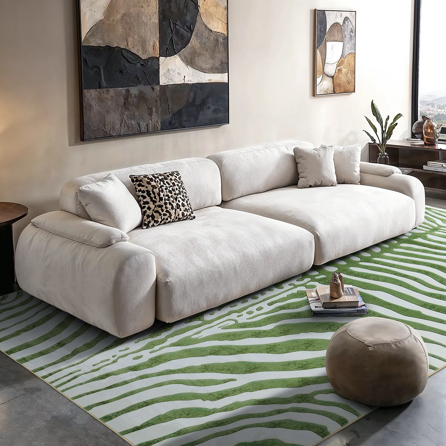 Tappeto Wilton - Zebra (verde)