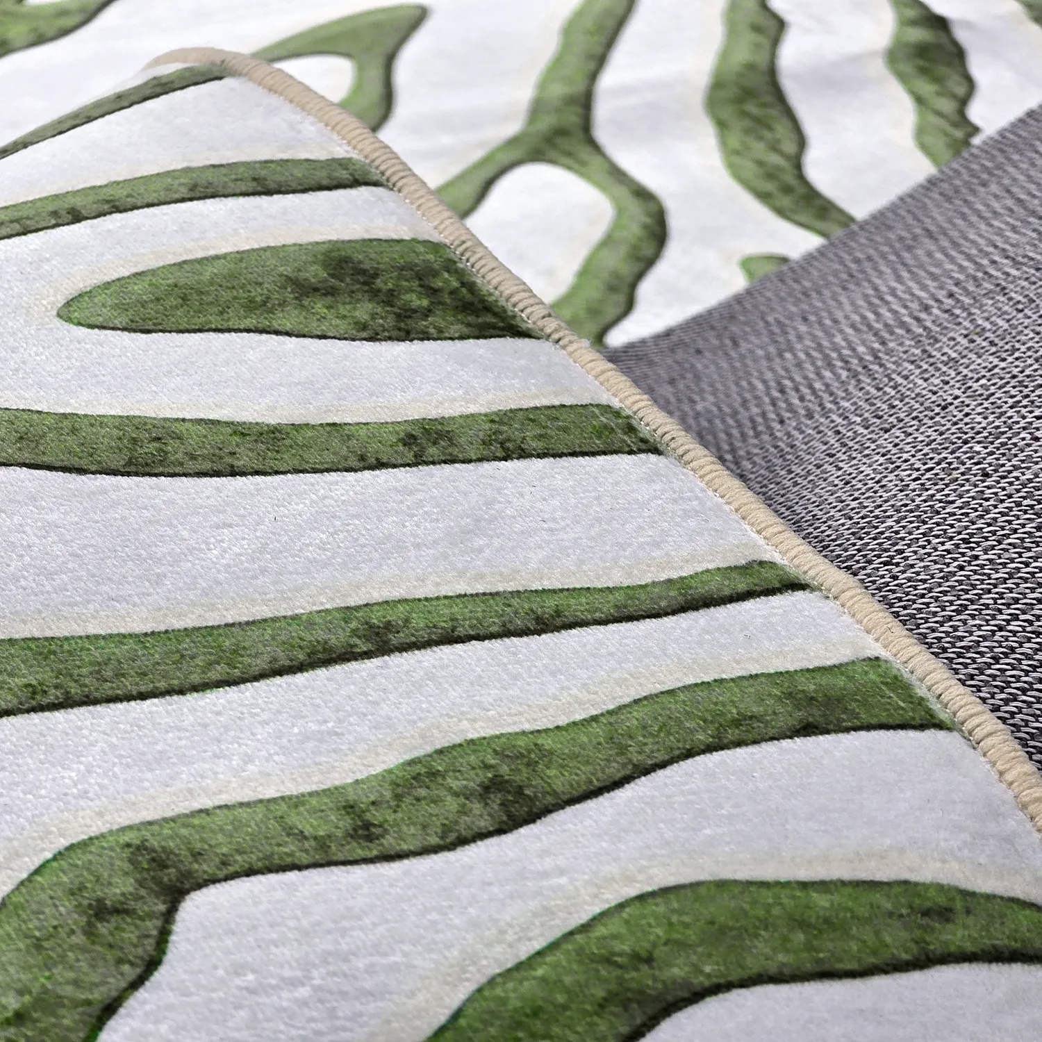 Tappeto Wilton - Zebra (verde)