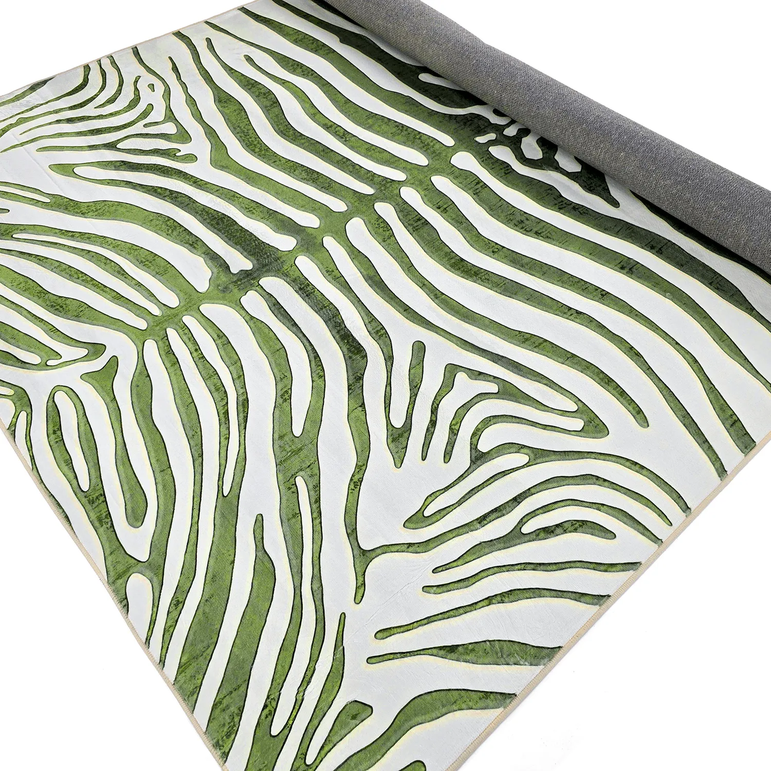 Tappeto Wilton - Zebra (verde)