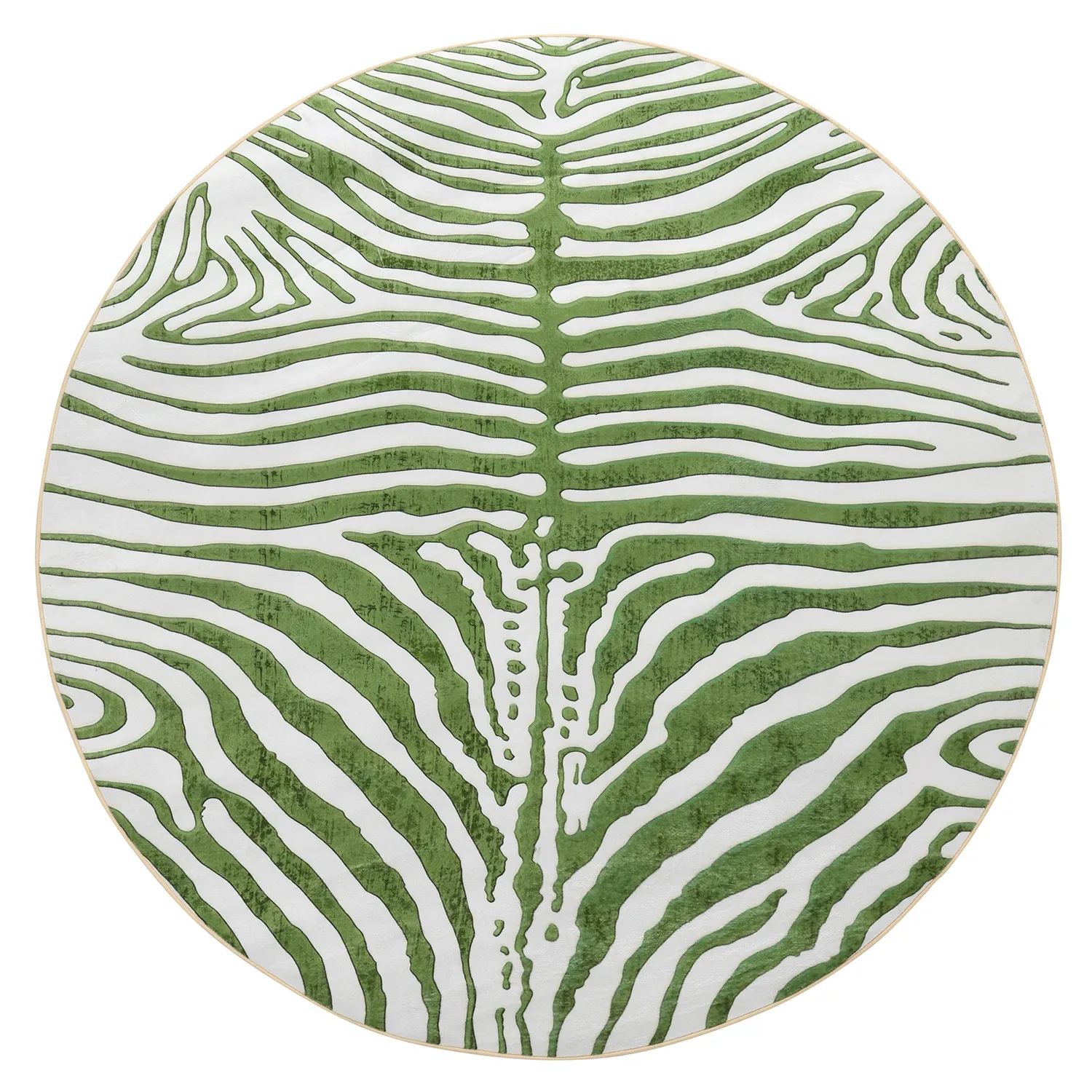 Tappeto rotondo - Zebra (verde)