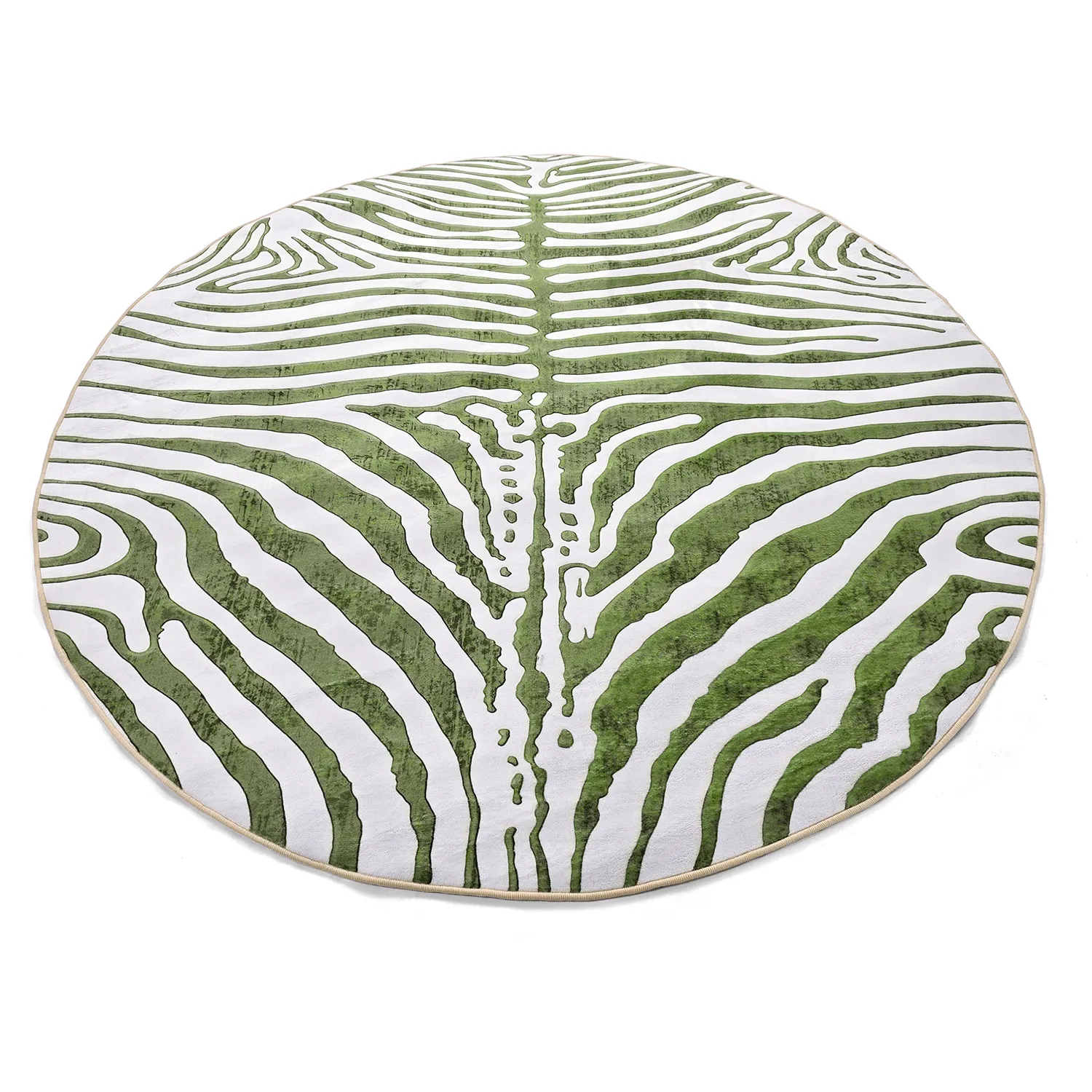 Tappeto rotondo - Zebra (verde)