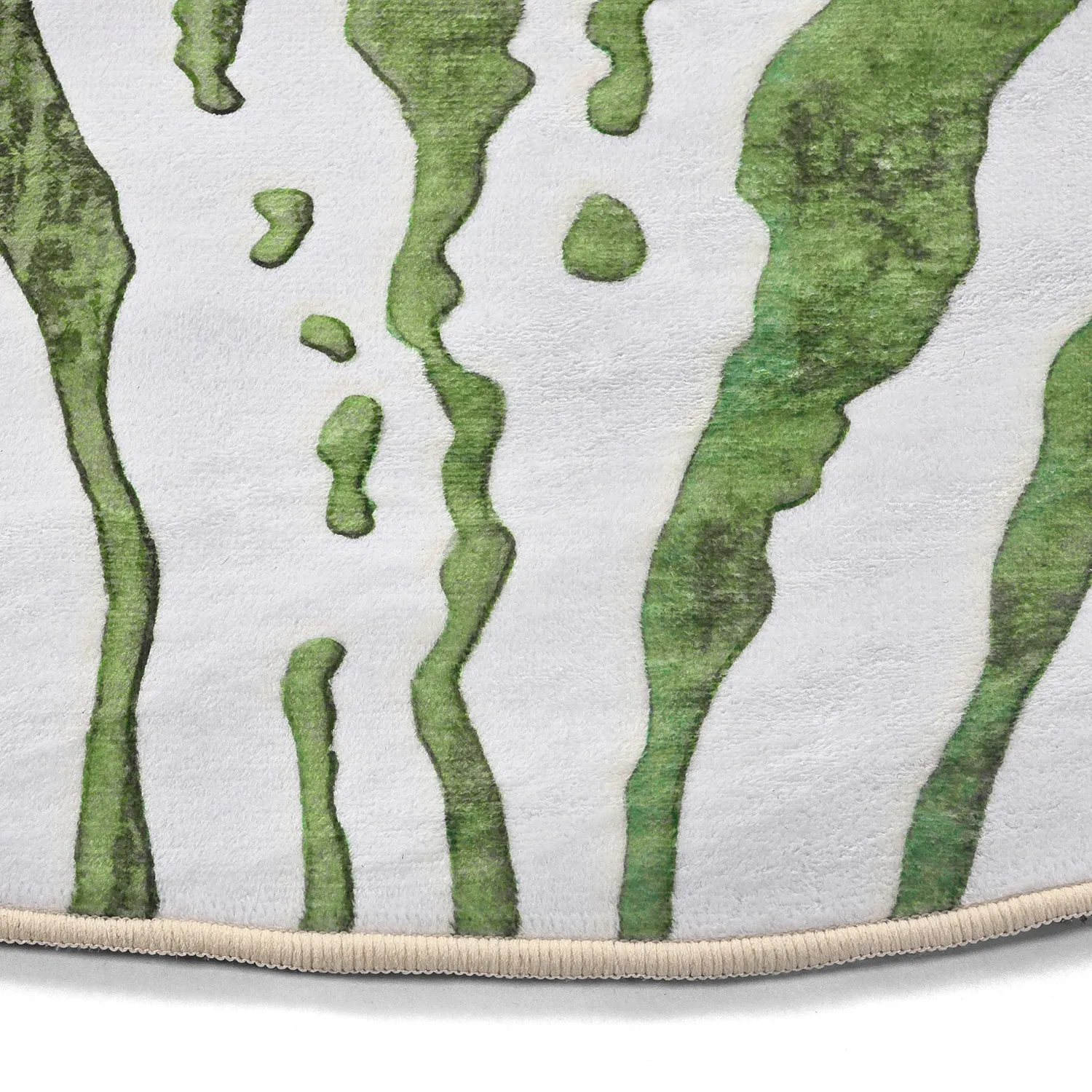 Tappeto rotondo - Zebra (verde)