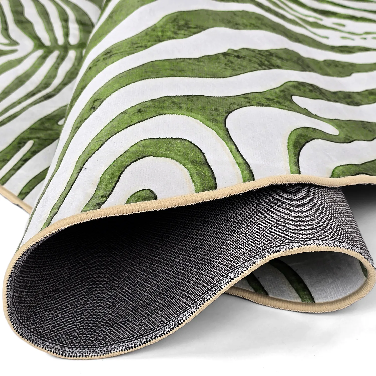 Tappeto rotondo - Zebra (verde)