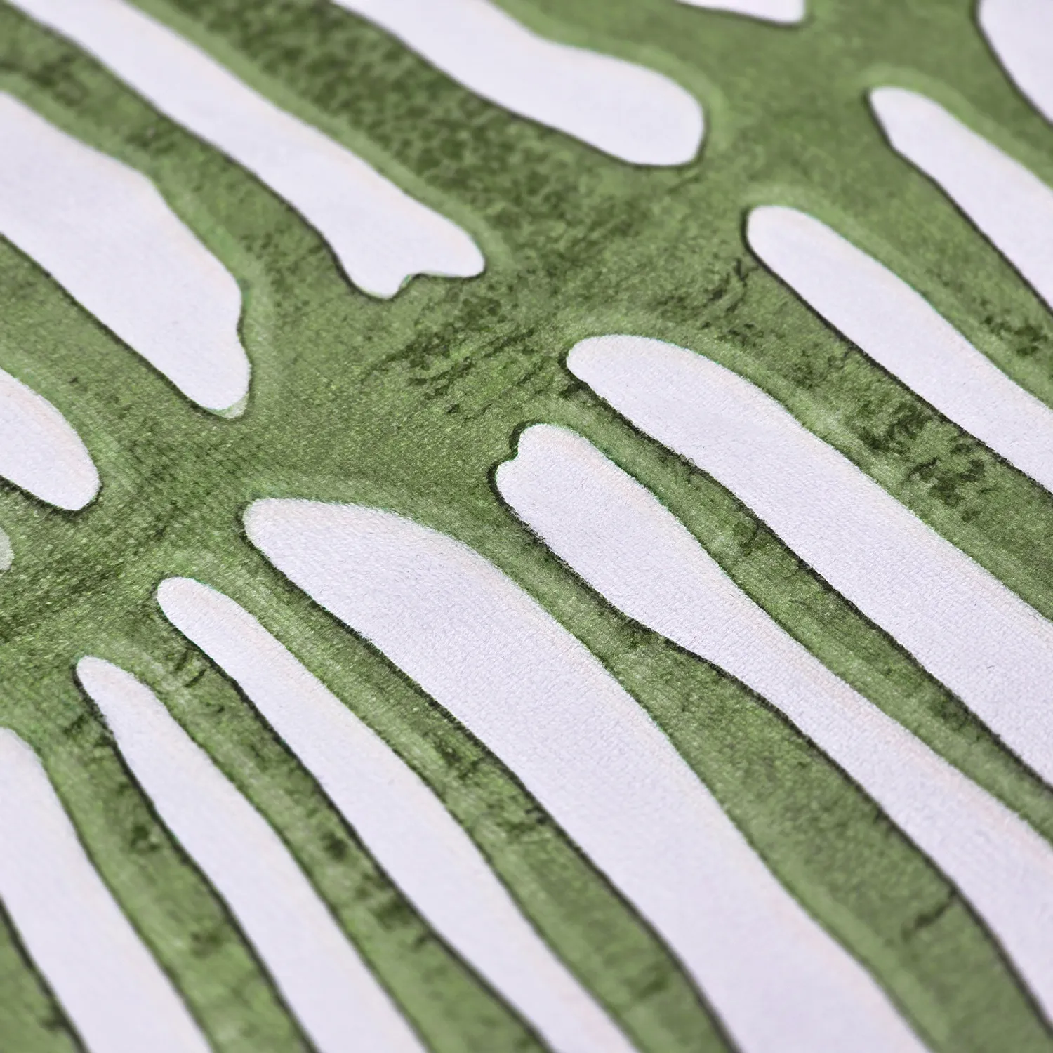 Tappeto rotondo - Zebra (verde)