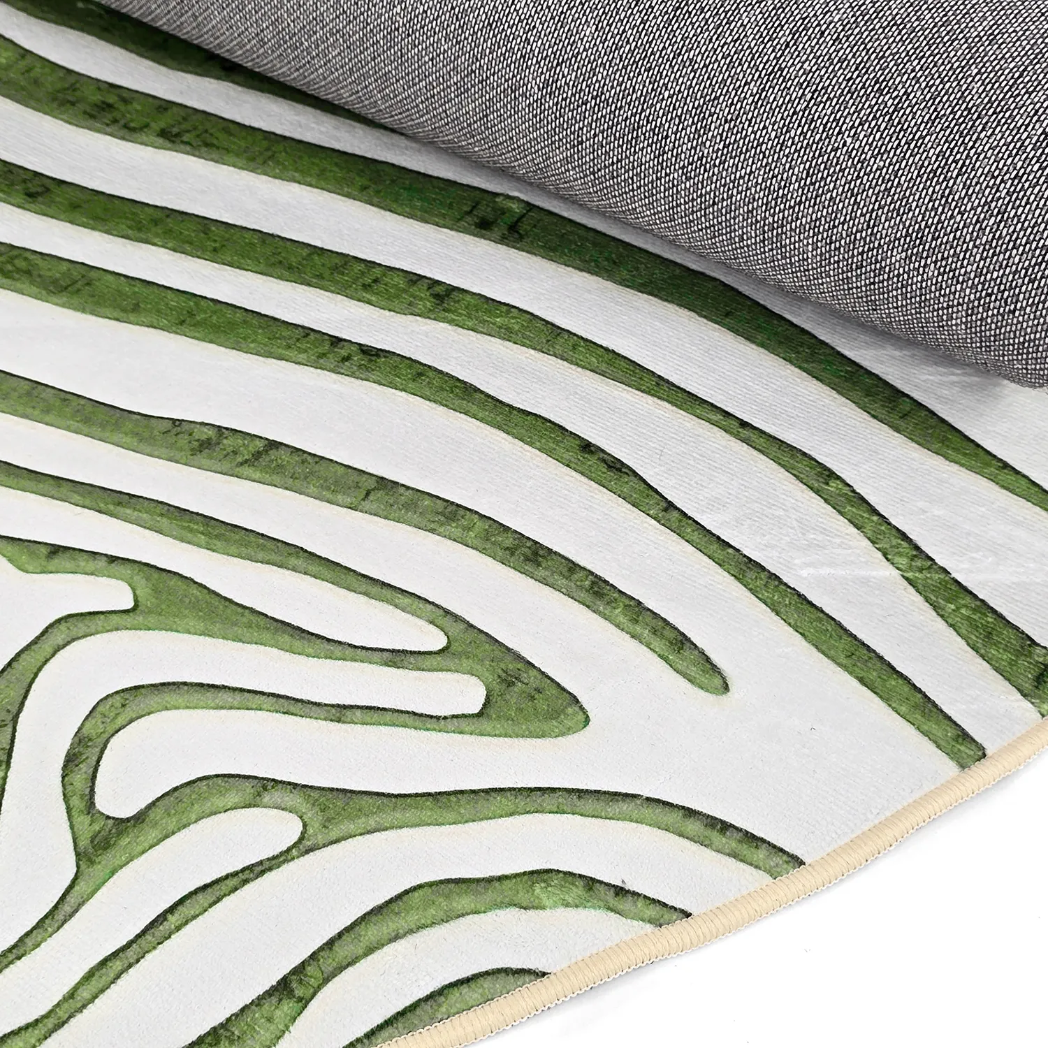 Tappeto rotondo - Zebra (verde)