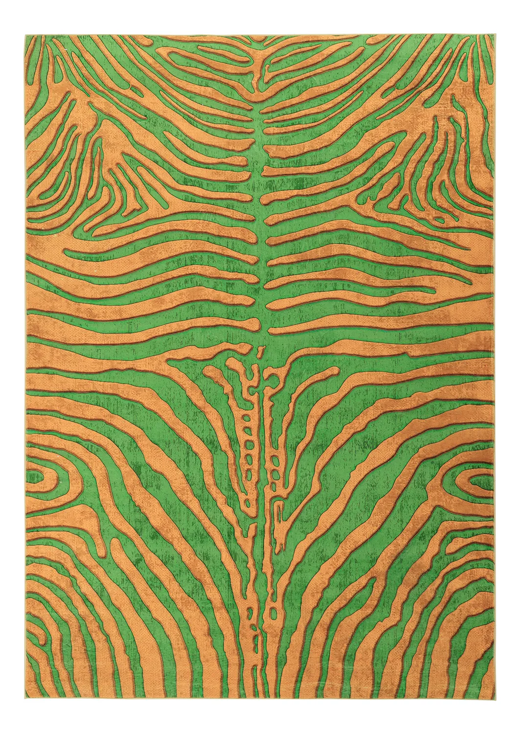 Tappeto Wilton - Zebra (verde/arancione)