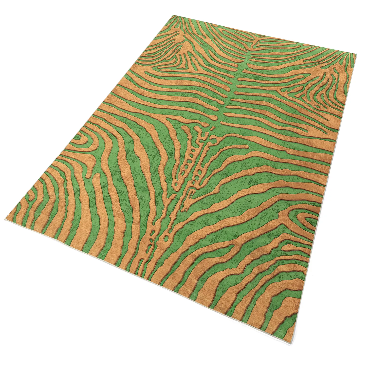 Tappeto Wilton - Zebra (verde/arancione)