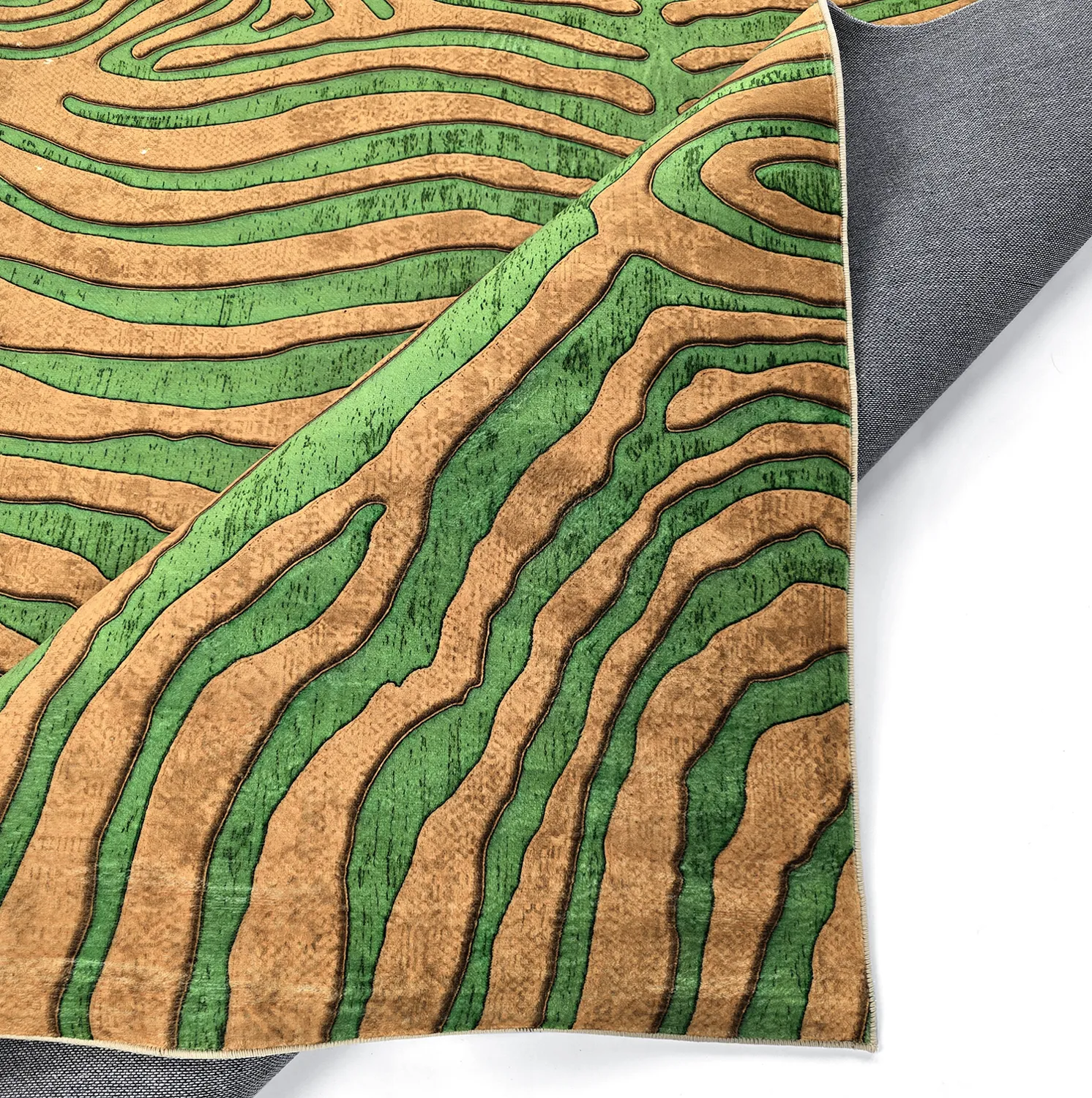 Tappeto Wilton - Zebra (verde/arancione)