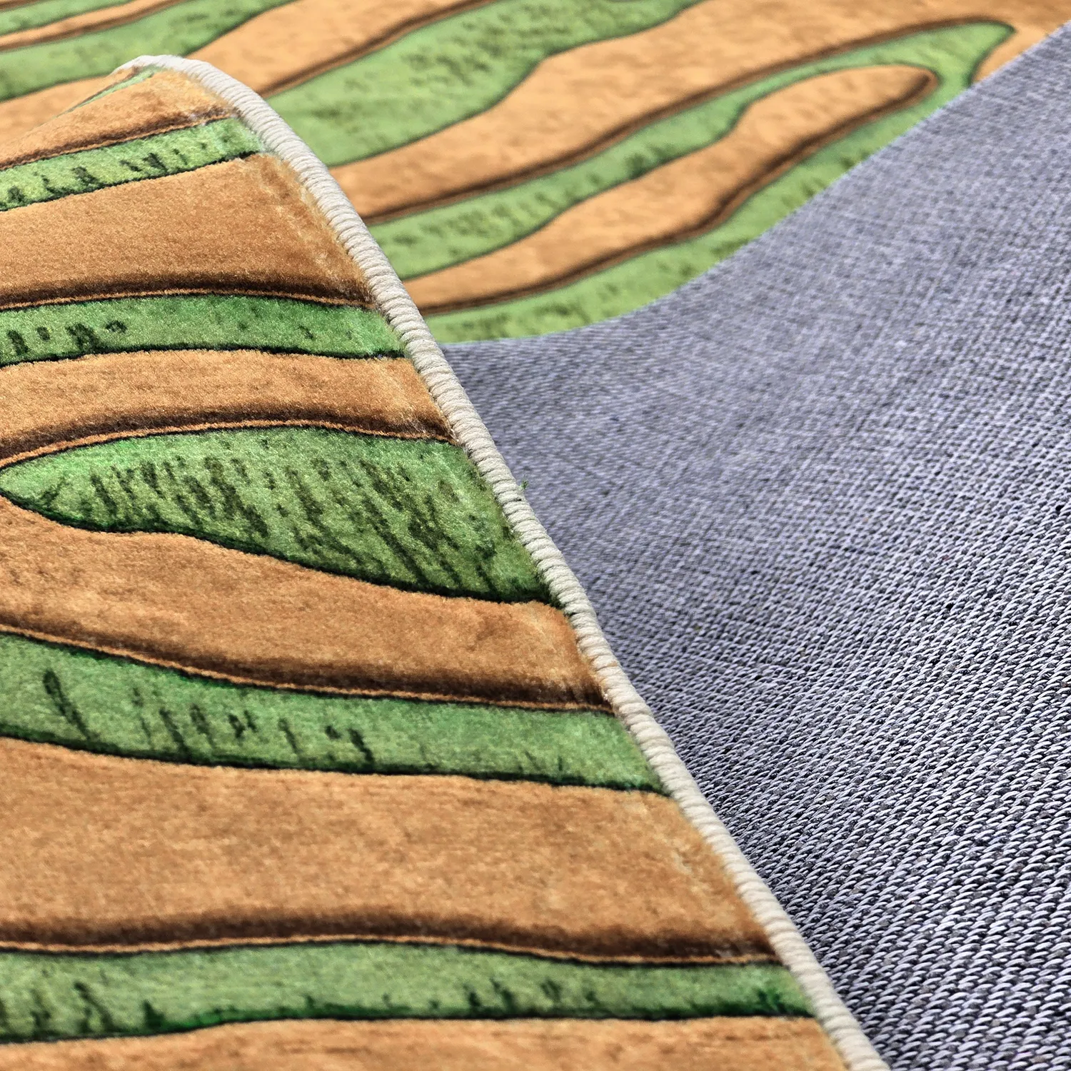 Tappeto Wilton - Zebra (verde/arancione)
