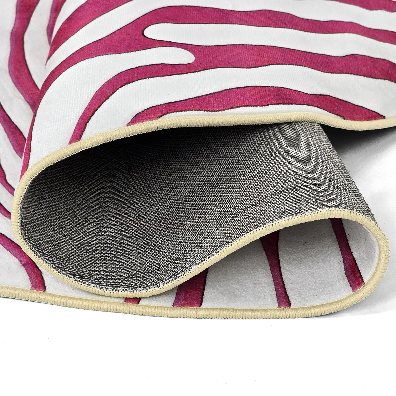 Tappeto rotondo - Zebra (rosa)