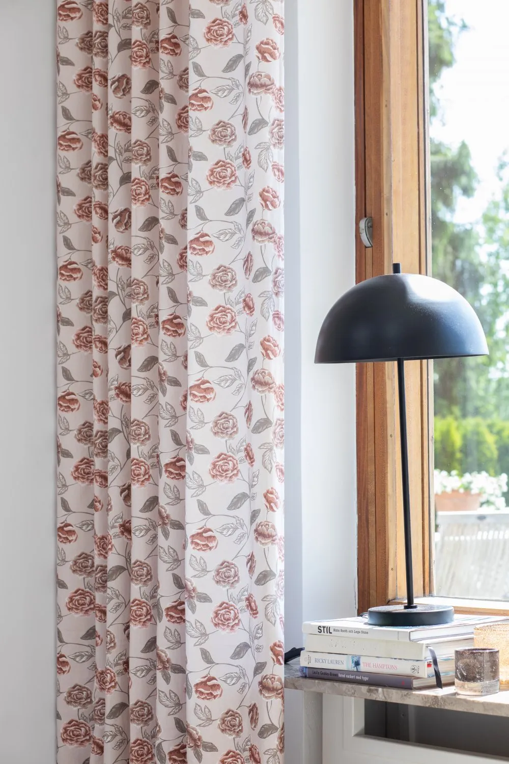 Tende - Cortina di cotone Wreath (rosa)