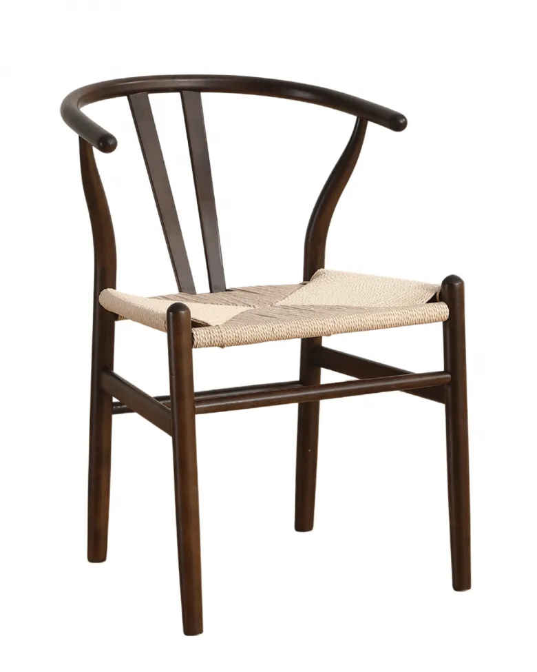 Sedia - Alta (noce/beige) - 2 pezzi