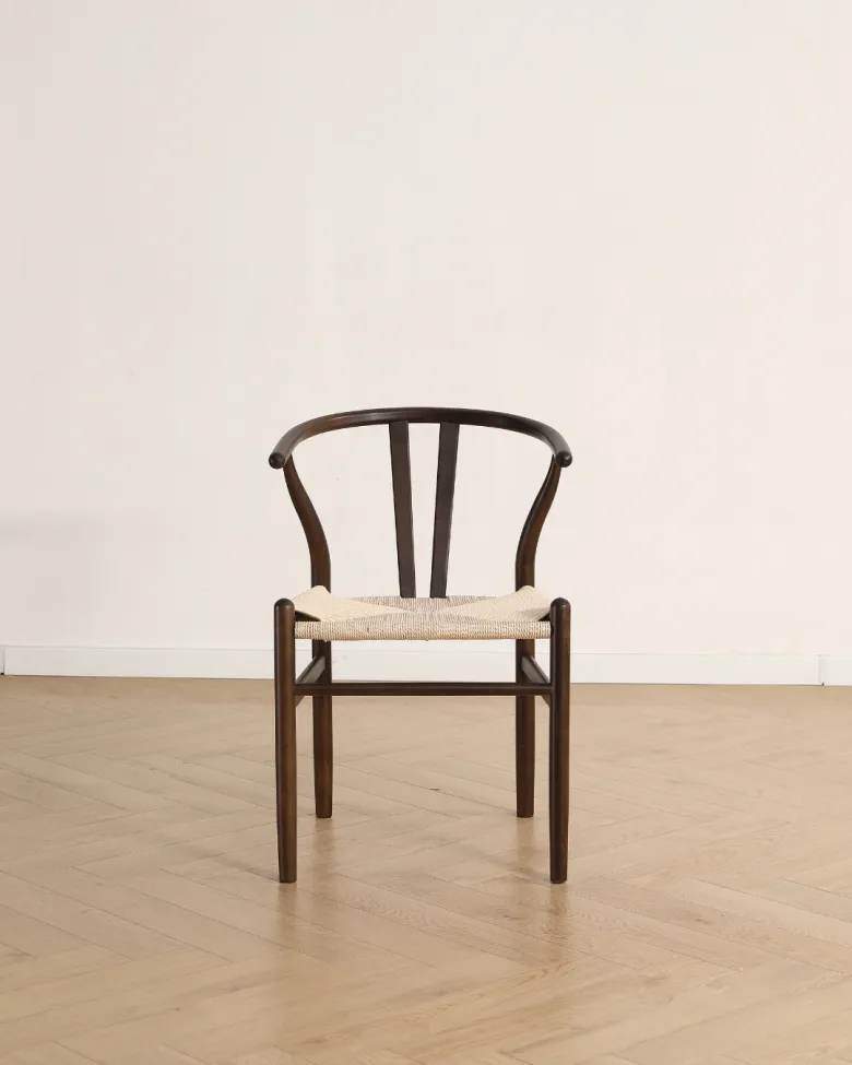 Sedia - Alta (noce/beige) - 2 pezzi