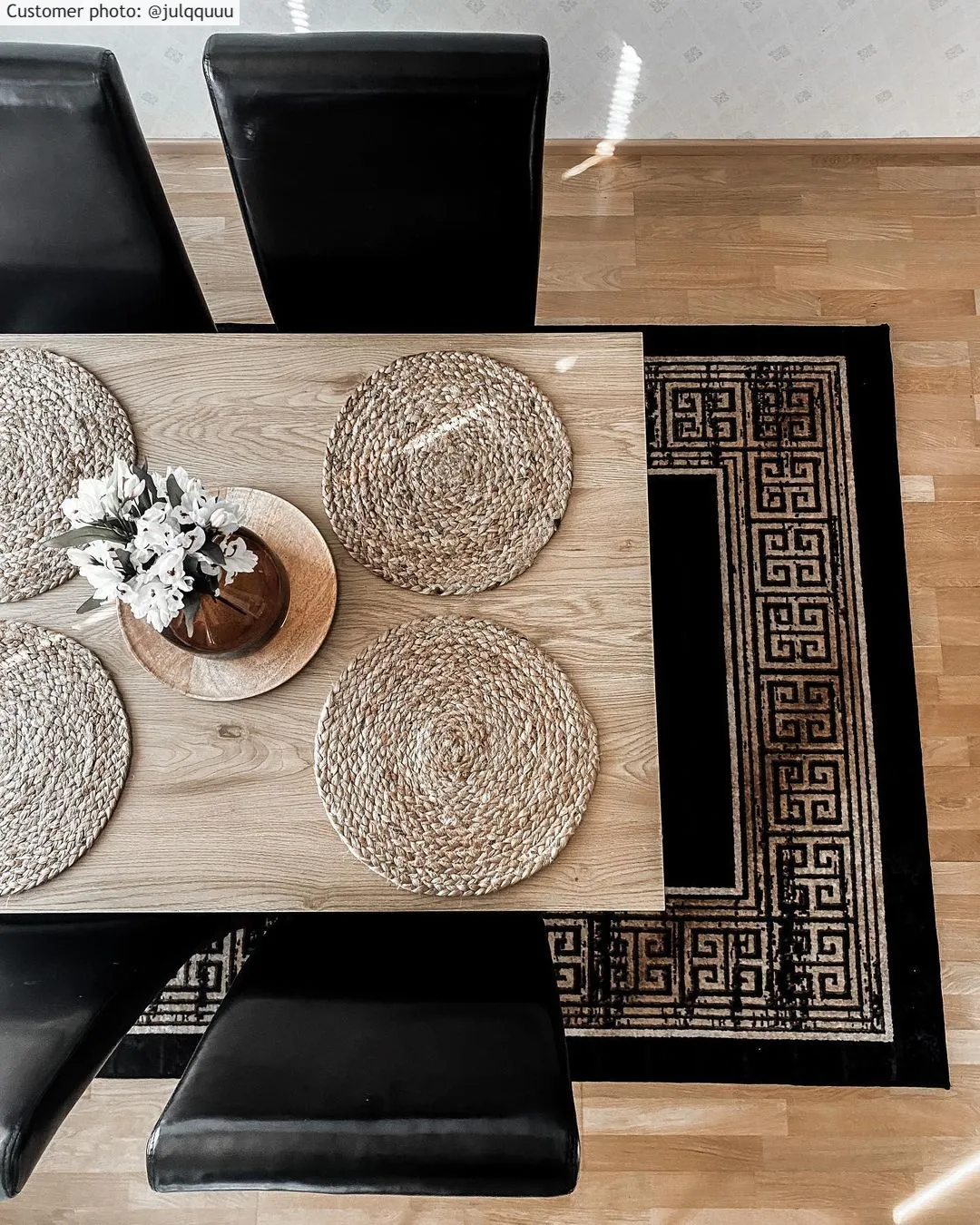 Tappeto Wilton - Tilos (nero/oro)