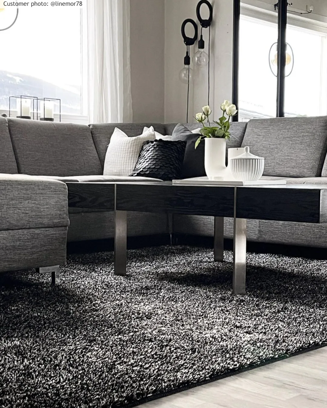 Tappeto A Pelo Lungo - Cosy (antracite)