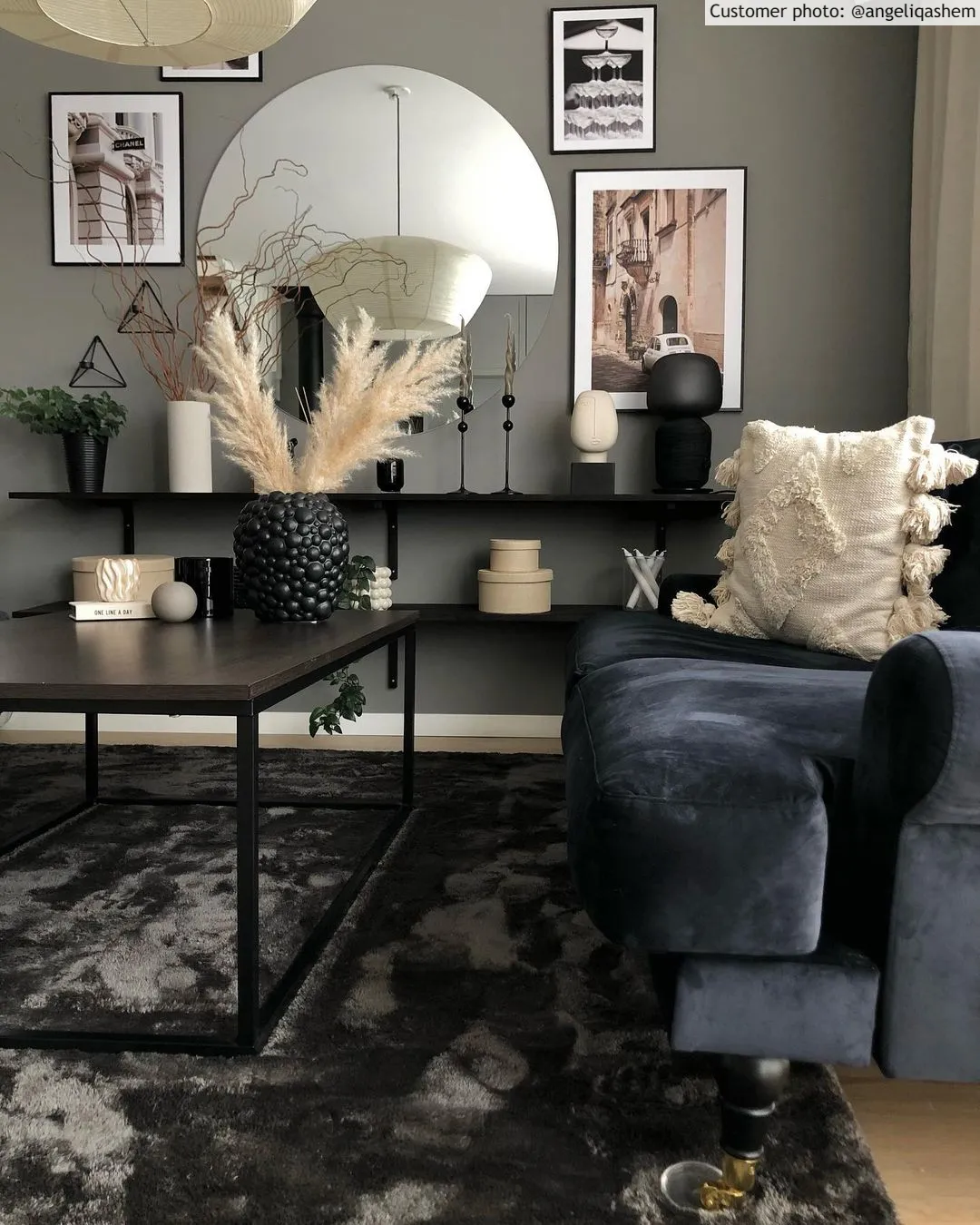 Tappeto A Pelo Lungo - Aranga Super Soft Fur (antracite)