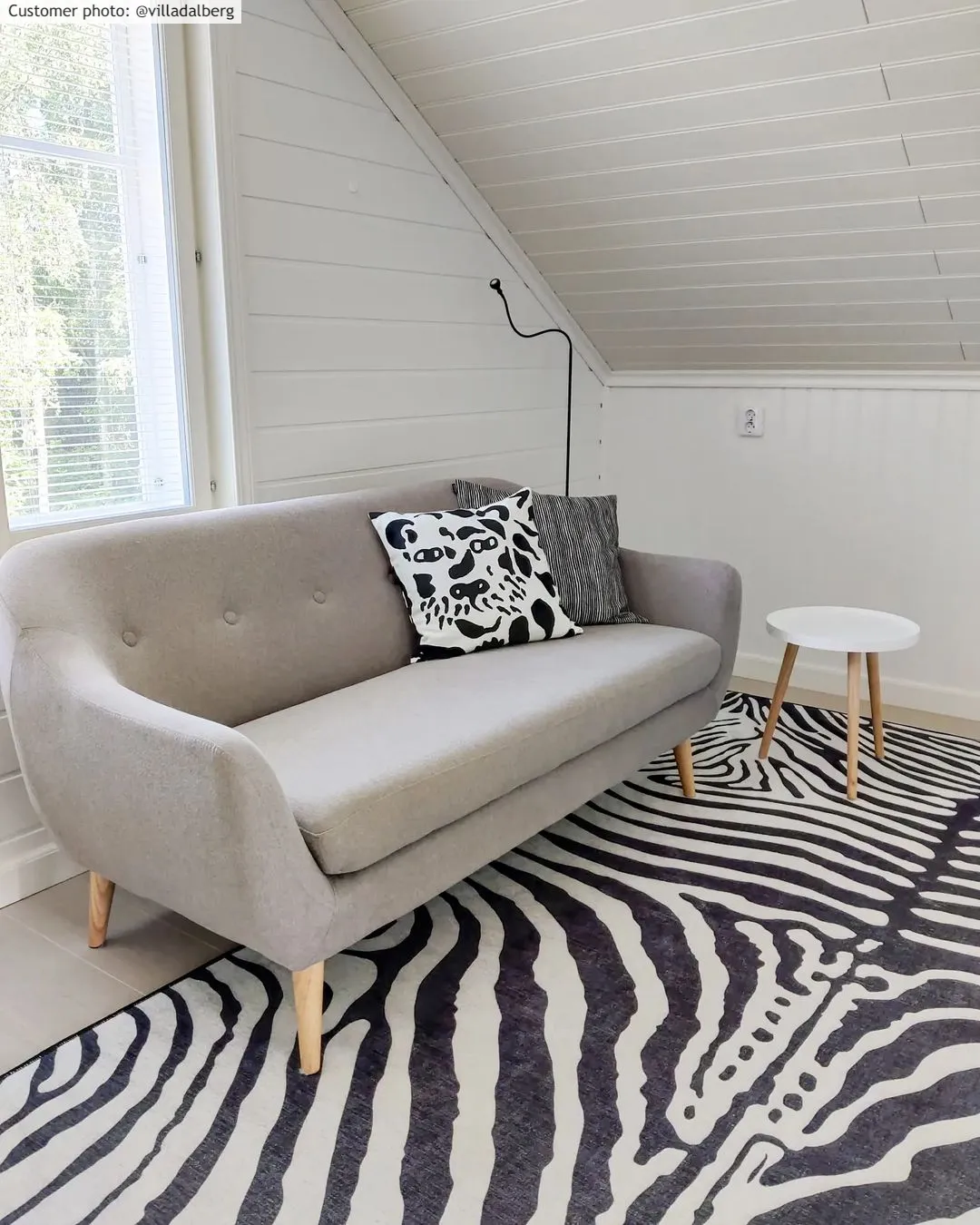 Tappeto Wilton - Zebra (nero/bianco)