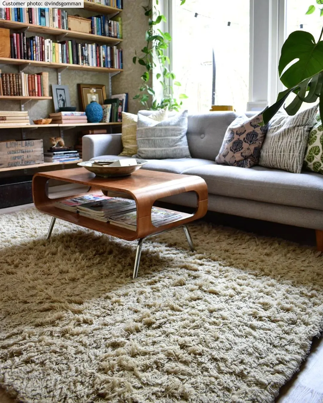 Tappeto In Lana - Aliste Wool Shaggy (alabaster gleam)