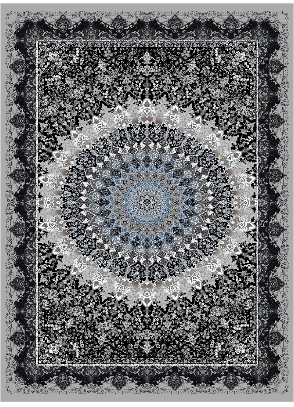 Tappeto Wilton - Yelda (nero/multi)