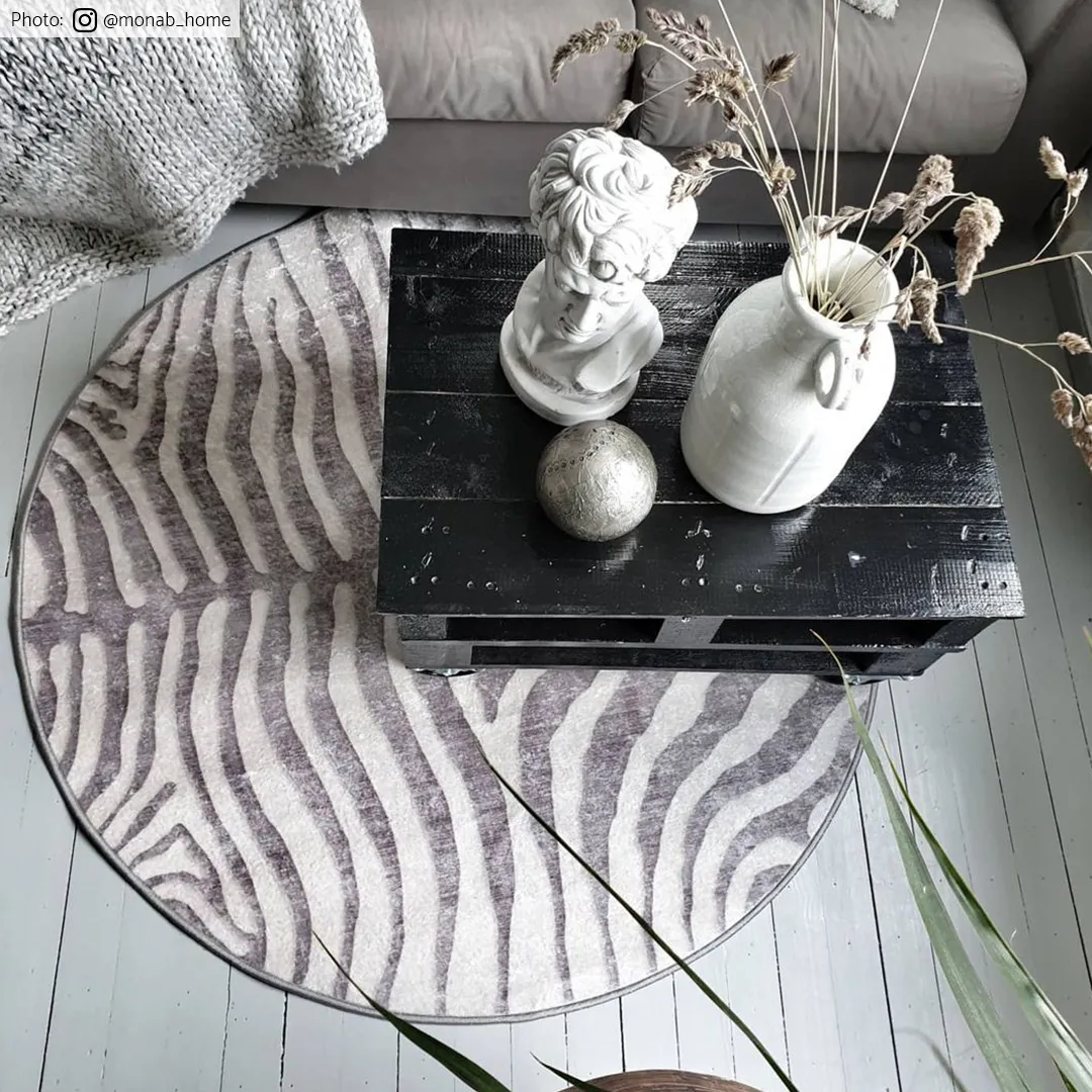 Tappeto rotondo - Zebra