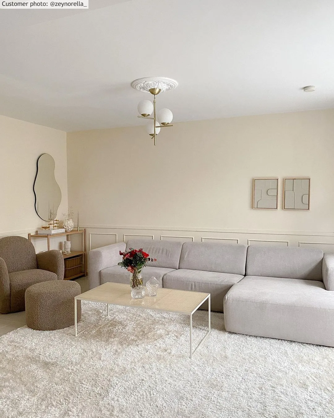 Tappeto A Pelo Lungo - Cosy (beige)